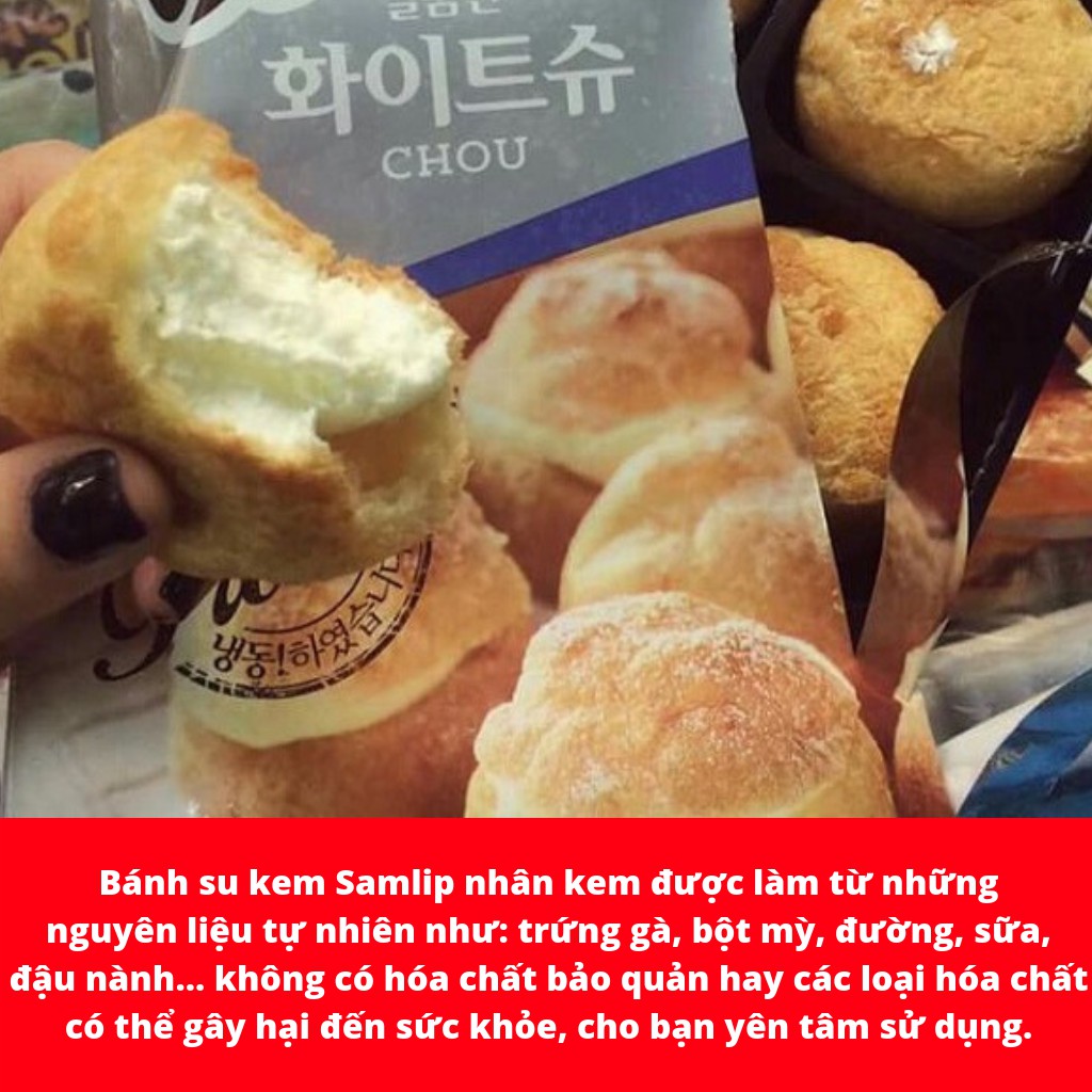 BÁNH SU KEM SAMLIP NHÂN KEM HÀN QUỐC 150G (SHOP XIN PHÉP CHỈ SHIP NỘI THÀNH HÀ NỘI )