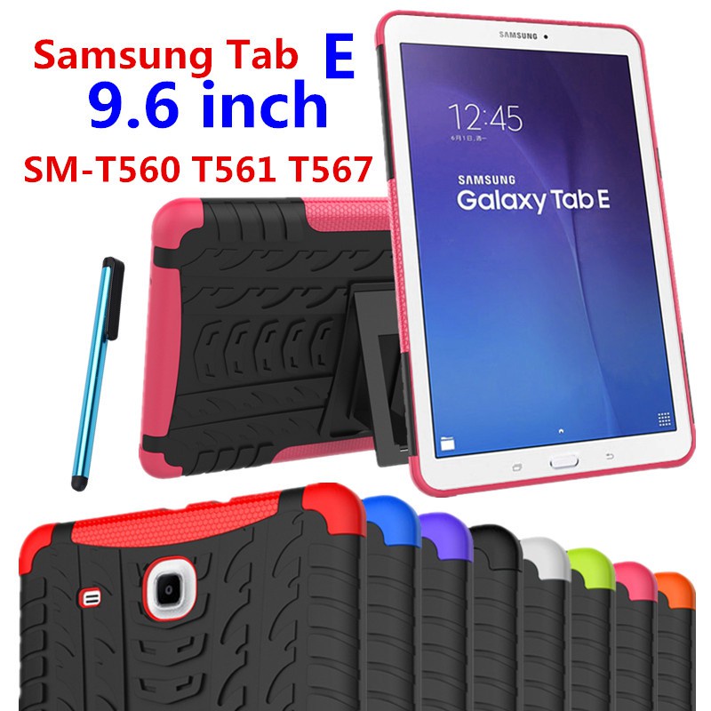 Ốp Lưng Silicone Chống Sốc Có Giá Đỡ Cho Samsung Galaxy Tab E 9.6 Sm-T560 T561 T567