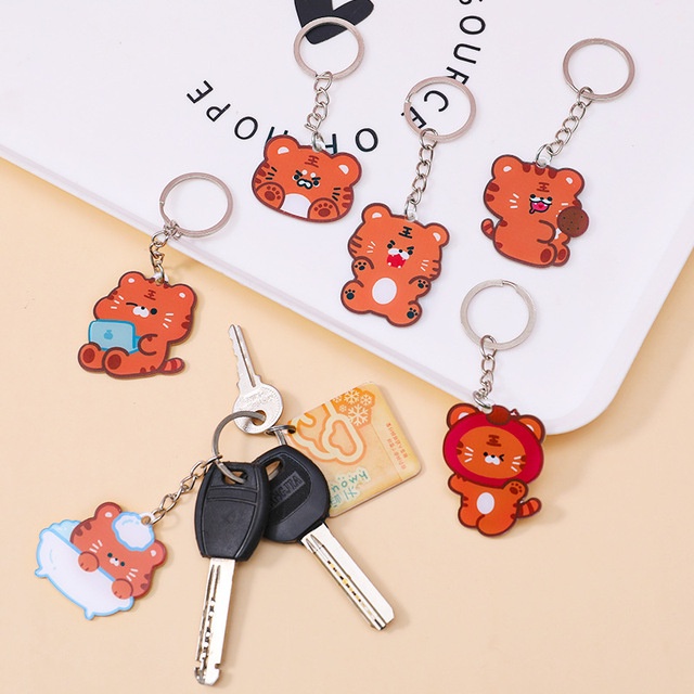 Móc Khóa Hình Chú Hổ Dễ Thương