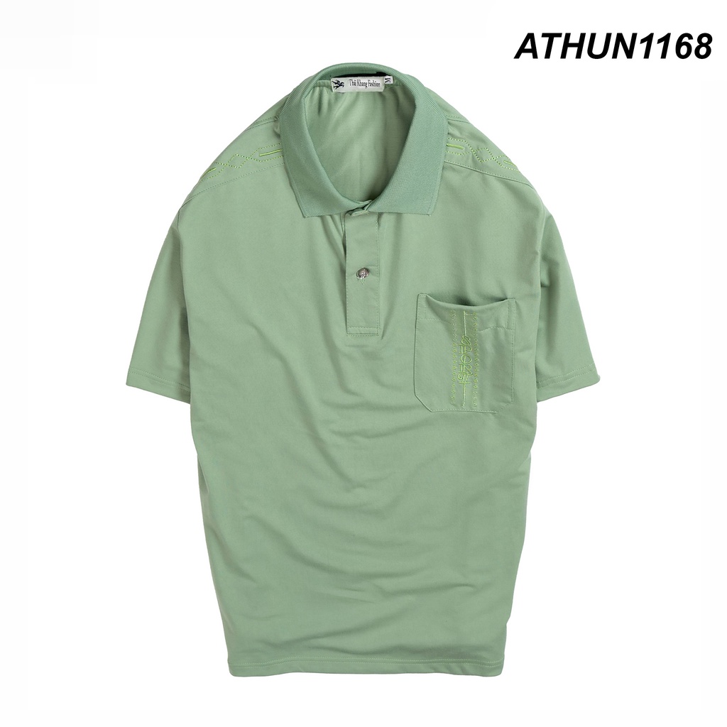 Áo polo ngắn nam chất vải cotton mềm mát thấm hút mồ hôi loại áo thun trơn fom rộng