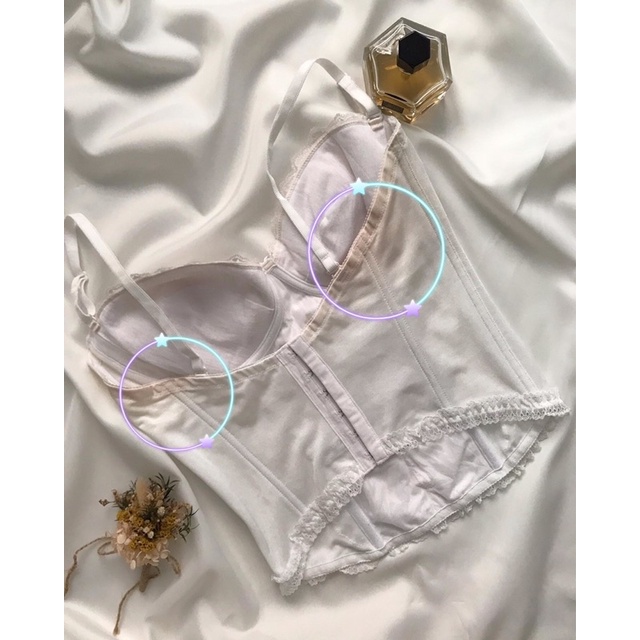 Áo corset trắng to 2hand