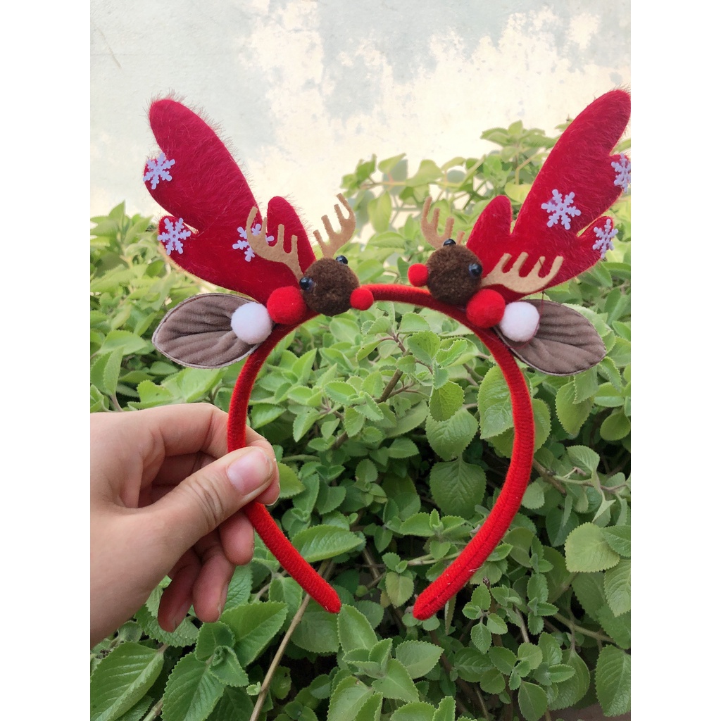 Bờm noel cho bé- Bờm cài tóc- Ảnh thật