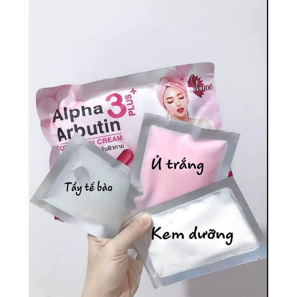 Set Ủ Tắm Body White Shower Alpha Arbutin