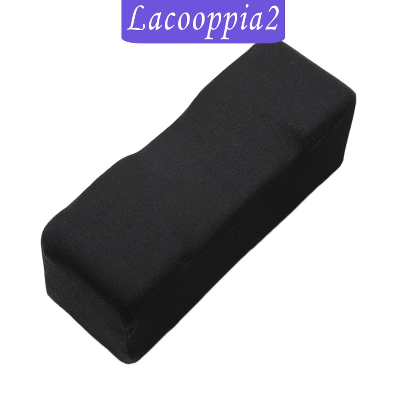[LACOOPPIA2] Black Comfort Arm Rest Pillow Memory Foam Chair Armrest Pad Elbow Pillow