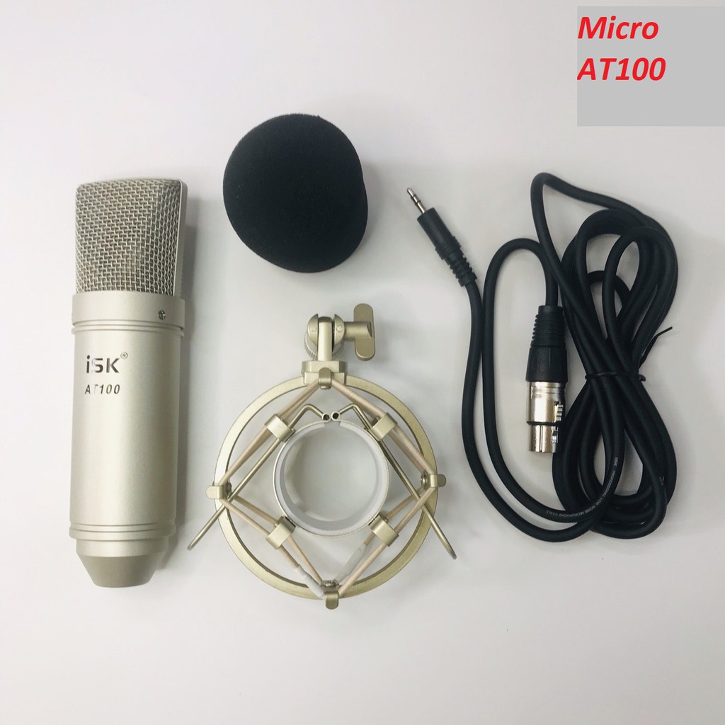 Combo Livestream XOX K10 đặt biệt  micro ISK AT100