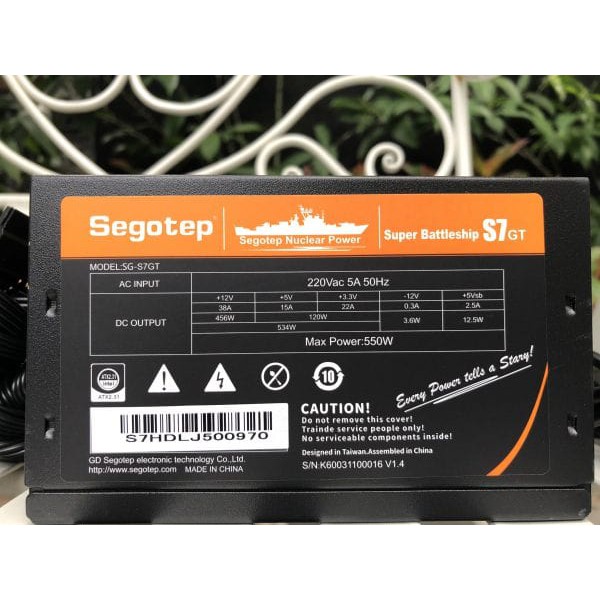 Nguồn Segotep 550W Super Battleship (S7GT-550W)