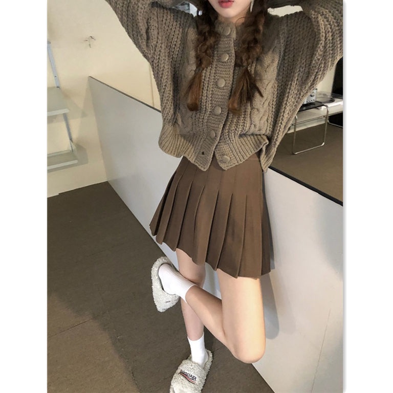 Áo Khoác Cardigan Dệt Kim Cổ Tròn Xinh Xắn Cho Nữ