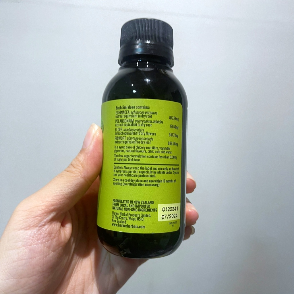 Siro Harker Ears Nose Throat xanh lá cho bé 150ml