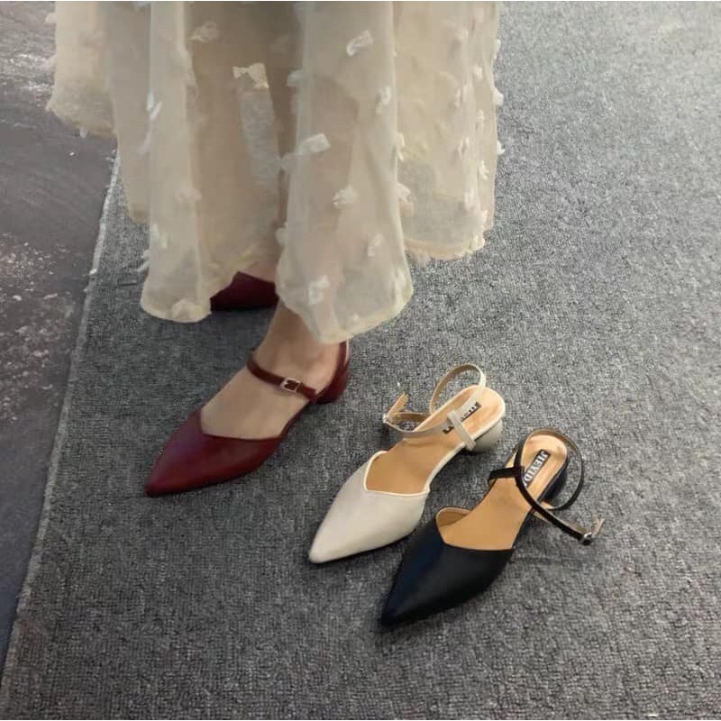 Guốc công sở thời trang nữ 3 phân