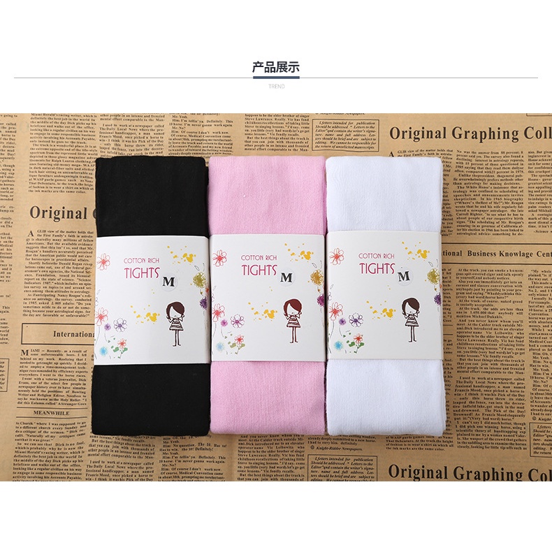 Quần Tất Trẻ Em Chất Vải Cotton Phong Cách Công Chúa Hàng Nhập Cao Cấp Size 3-11 Tuổi Quần Tất Len Cho Bé Gái Vải Mềm