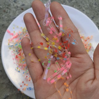 500g Thun cột tóc sọc màu/sọc trong (to/trung/nhí)