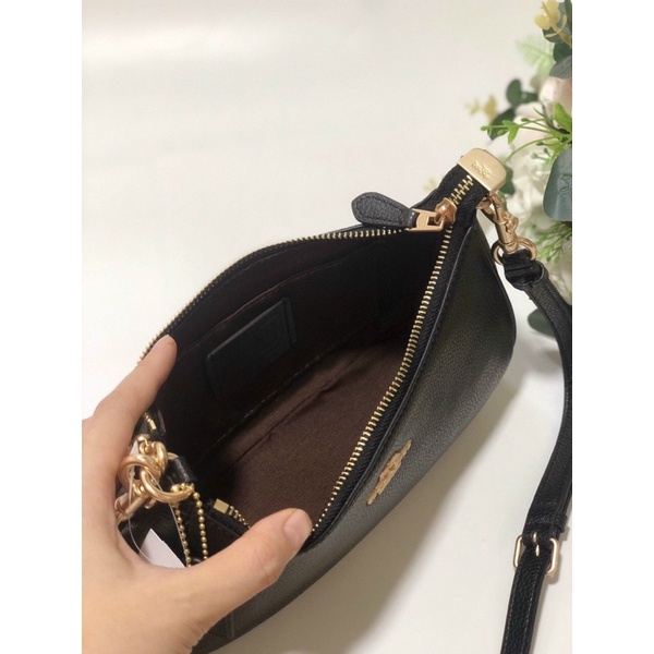 TNS- Túi đeo vai 2 kiểu dáng thuyền siêu hottrend Teri Shoulder Bag-chất da cao cấp-màu đen classic sang trọng