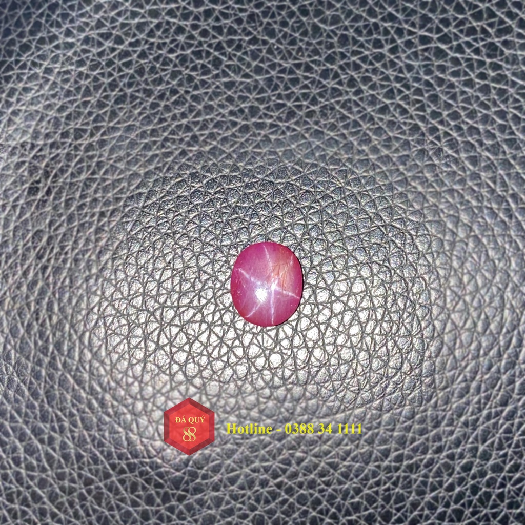 Viên Đá Ruby Sao Tự Nhiên Yên Bái Size 5,45ct