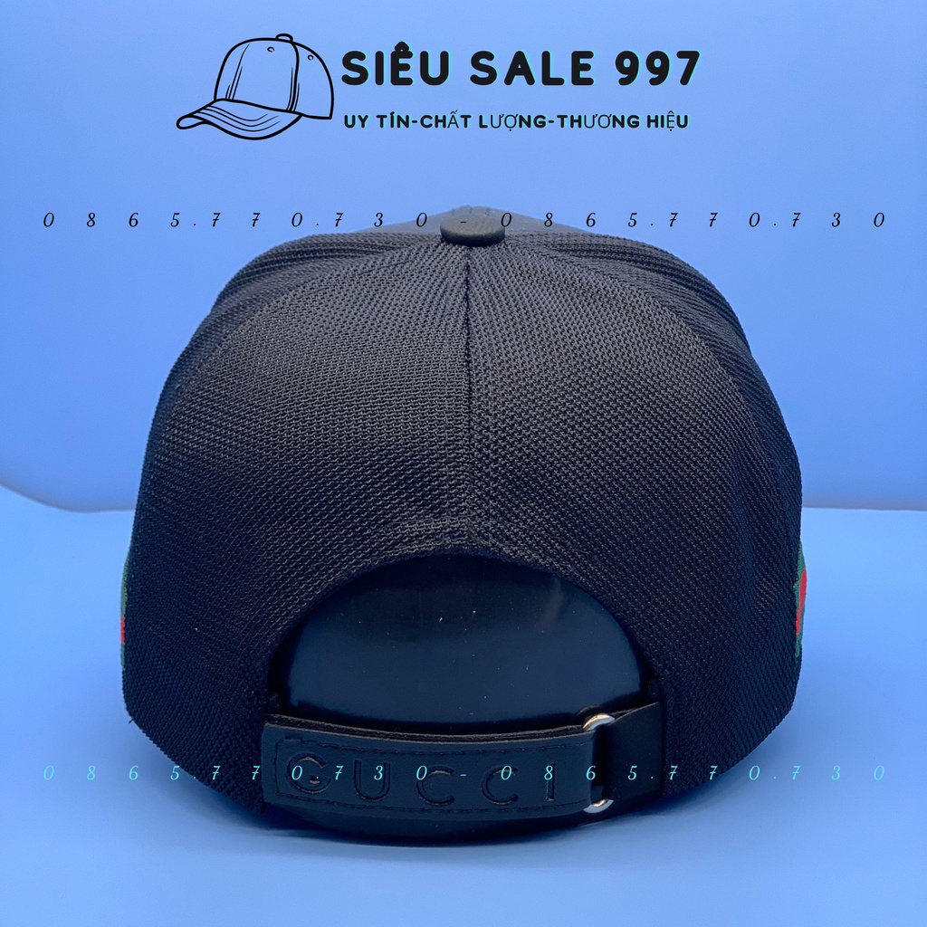 NÓN KẾT GCC CAO CẤP DA PHỐI LƯỚI ĐẦU KIM LOẠI FULL ĐEN SIÊU NGẦU PHONG CÁCH