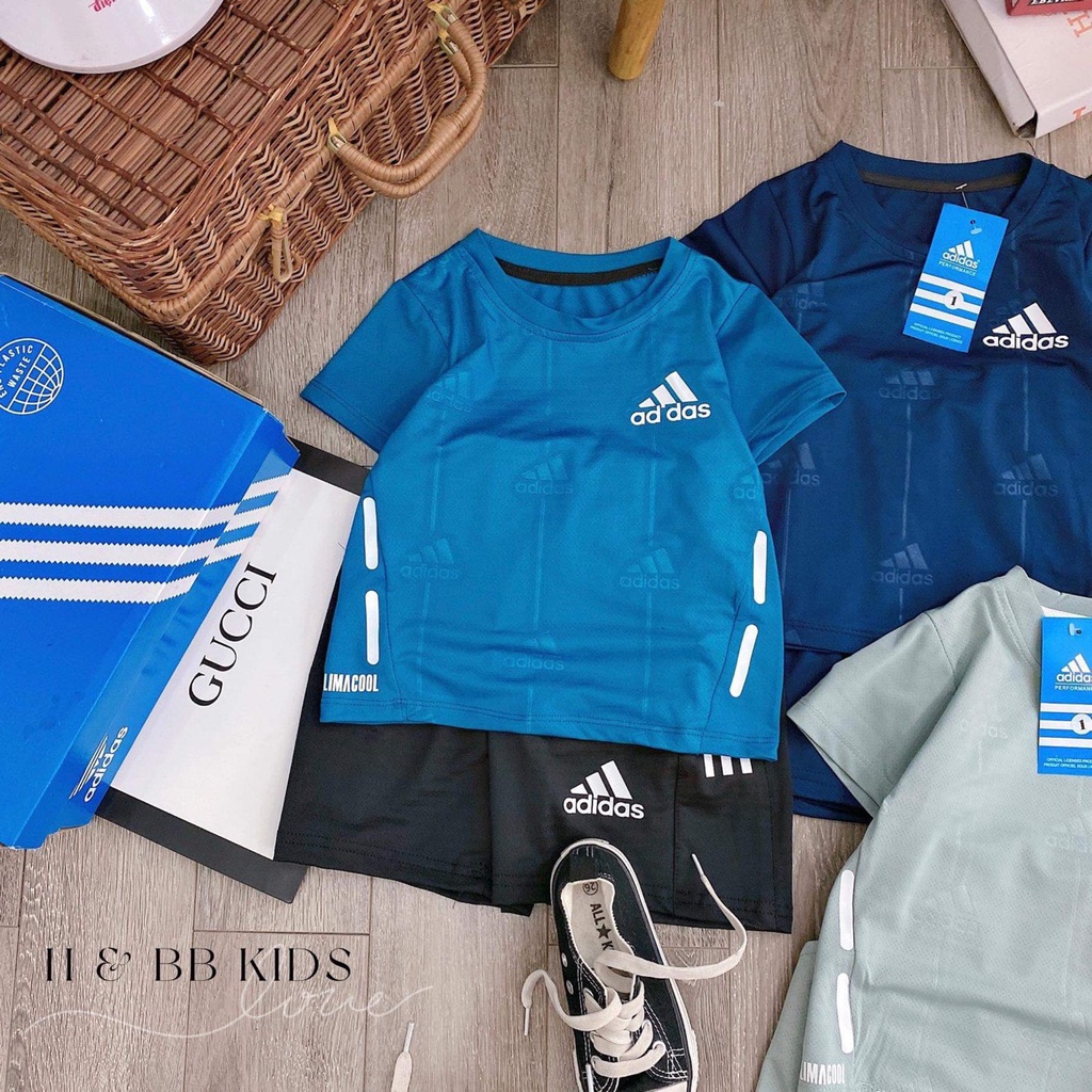(20-35kg) Set thể thao thông hơi cho bé☘️ Bộ đồ Adi.das chính hãng Loại 1☘️