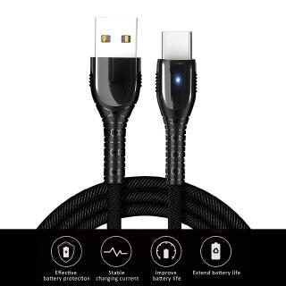 Cáp sạc nhanh 5a cổng micro usb type-c có đèn led cho iphone android