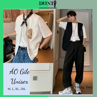 Áo gile DUNI TRAN unisex form rộng Gile Basic Tea nam nữ oversize phong cách ulzzang GL21
