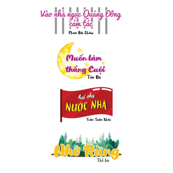 STICKER TỰA BÀI VĂN 8