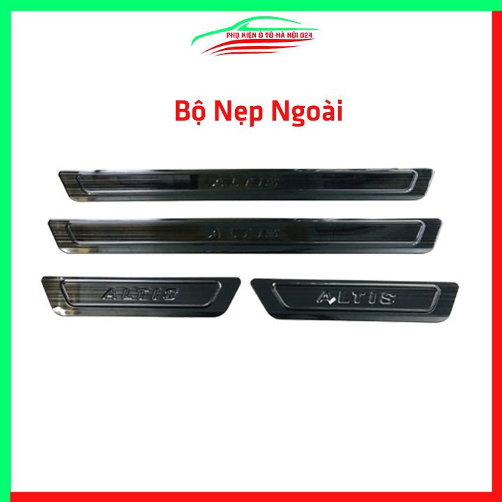 Ốp bậc cửa nẹp bước chân TITAN ô tô Altis 2014-2021 chống trầy bảo vệ xe