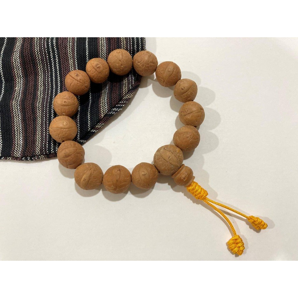 Vòng tay bồ đề mắt Phật  Nepal tự nhiên 12-15mm - Nepali Handmade Natural Bhodi Chitta Bracelet 12-15mm