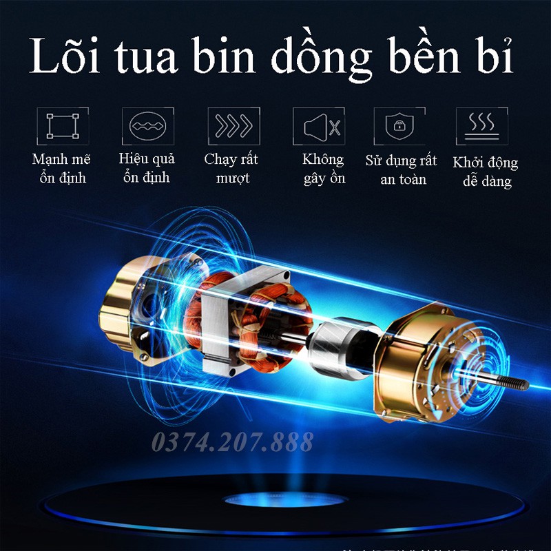 Quạt Mini Ô Tô, Quạt Đôi Mini 360 Độ Để Trong Ô Tô, Để Bàn Làm Việc COCA.T