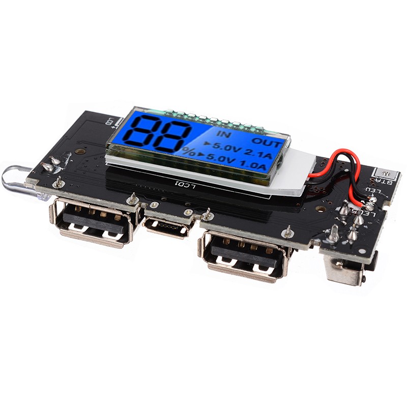 Mô đun sạc pin PCB 5V 1A 2.1A cho điện thoại di động 18650