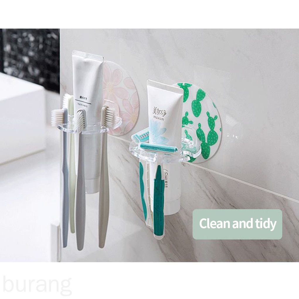 Giá đỡ bàn chải đánh răng / dao cạo râu dán tường tiện dụng