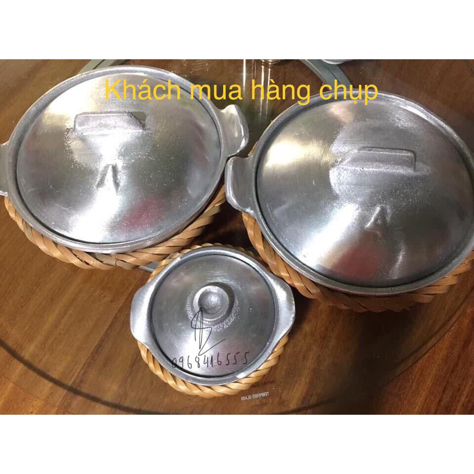 Nồi gang kho tộ 1,2 lít dày dặn nhẵn bóng chính hãng Ngân Thọ