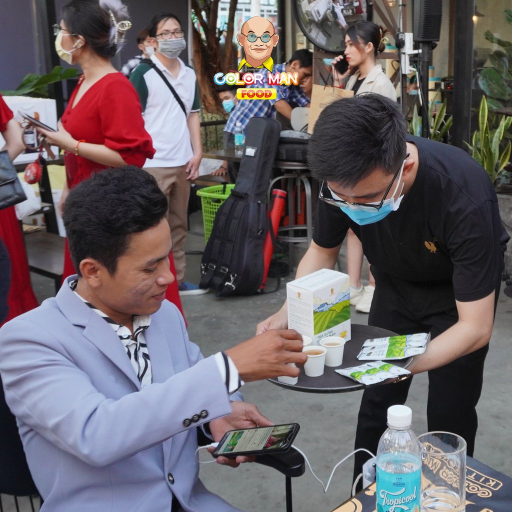 Trà Gừng Color Man set 20 gói thành phần gồm đường mật hoa dừa tự nhiên rất giàu chất chống oxy hóa | BigBuy360 - bigbuy360.vn