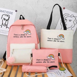 Balo Set 4 Món Thời Trang - Cầu Vòng