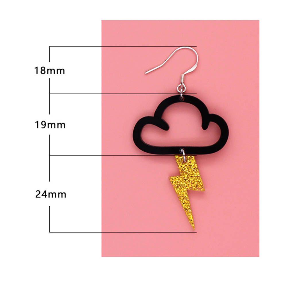 VANES1 Bông Tai Hình Đám Mây Thời Trang Cho Nữ