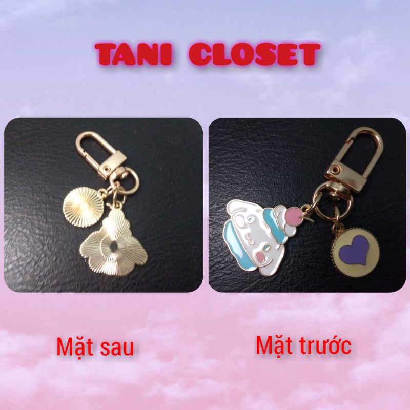 Móc khóa nhân vật Sanrio Cinnamoroll Kuromi Melody Purin