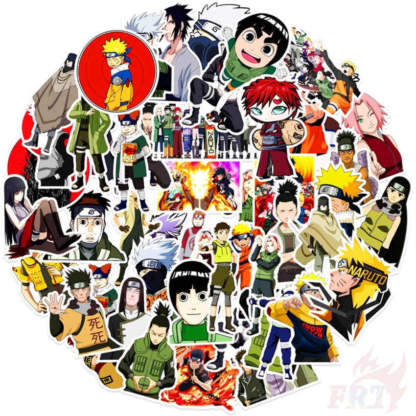 50 cái / bộ ❉ Naruto series 04 hình dán ❉ Anime uzumaki naruto uchiha sasuke tự làm thời trang doodle không thấm nước đề can