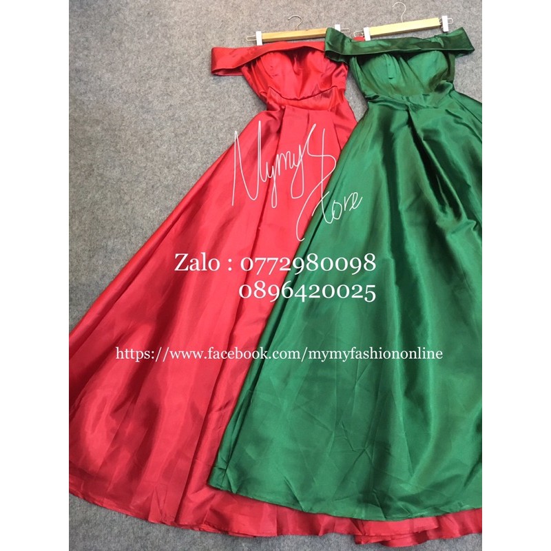 Đầm Maxi xoè bẹt vai SANG TRỌNG MS15Y ( Size M, L đến 58kg ) | BigBuy360 - bigbuy360.vn