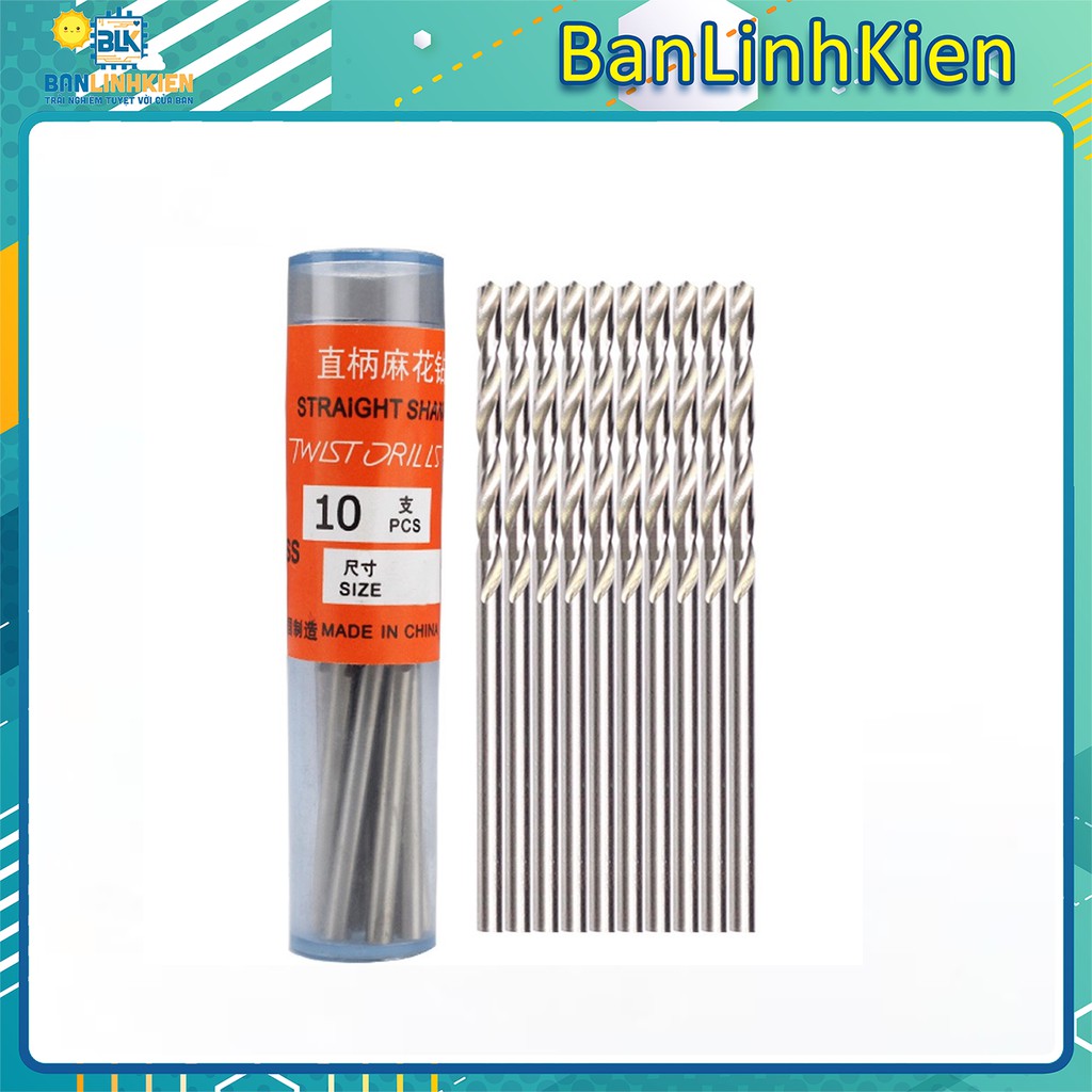 Mũi khoan mạch 0.5-3.0mm/ Mũi khoan phíp đồng đầy đủ các size