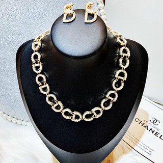 SET CHOCKER & BÔNG TAI CD ĐÍNH NGỌC