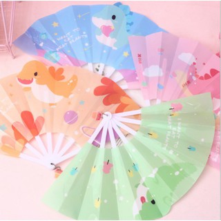 Bán Sỉ 10 Quạt Nhựa Gấp Cầm Tay Mini - Quạt Nhựa Gấp Gọn Bỏ Túi