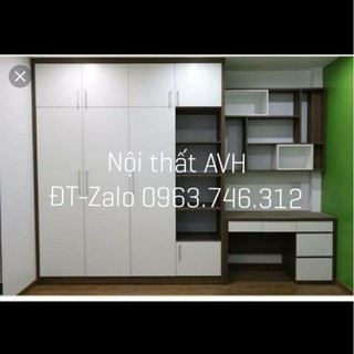 Tủ c245xd164✳️IN DẬP CHÌM TÊN HÃNG✳️ kèm bàn học d100