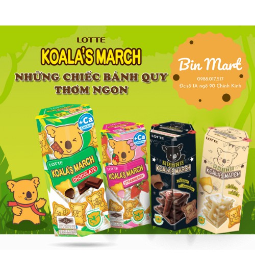 Bánh kem gấu Koala's March Lotte các vị