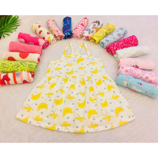 Freeship 99k TQ_VÁY HAI DÂY CHO BÉ GÁI CỰC XINH