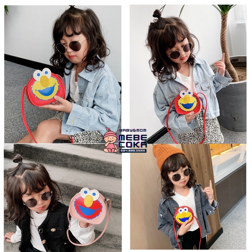 Túi đeo chéo mặt hề, túi mini dễ thương phong cách Hàn Quốc cho bé gái