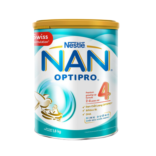 [Tặng 1 Bộ chì màu hộp gỗ] Combo 2 Lon Sữa Bột Nestle NAN Optipro 4 1,8kg/lon
