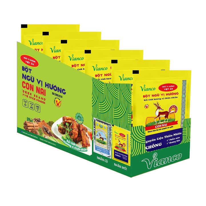 Bột ngũ vị hương con nai, chính hãng Vianco