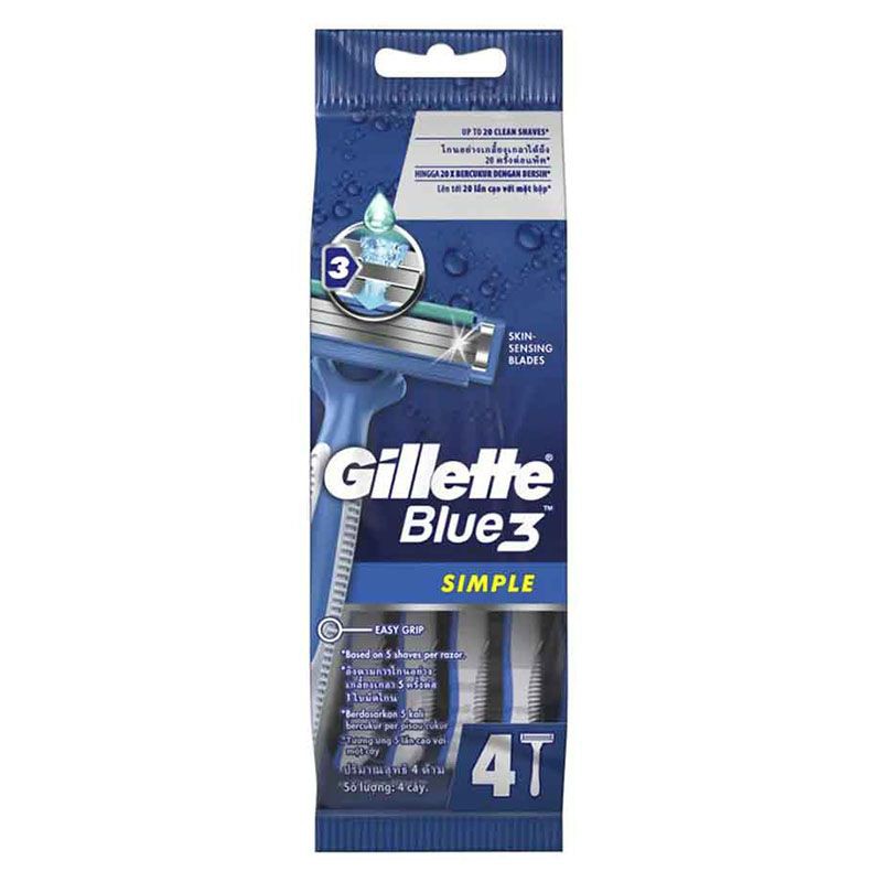 Combo 4 Dao Cạo Râu Gillette Blue 3 Simple