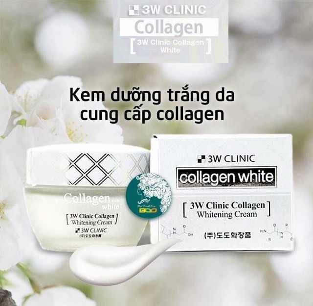 Kem dưỡng trắng da 3w clinic collagen white