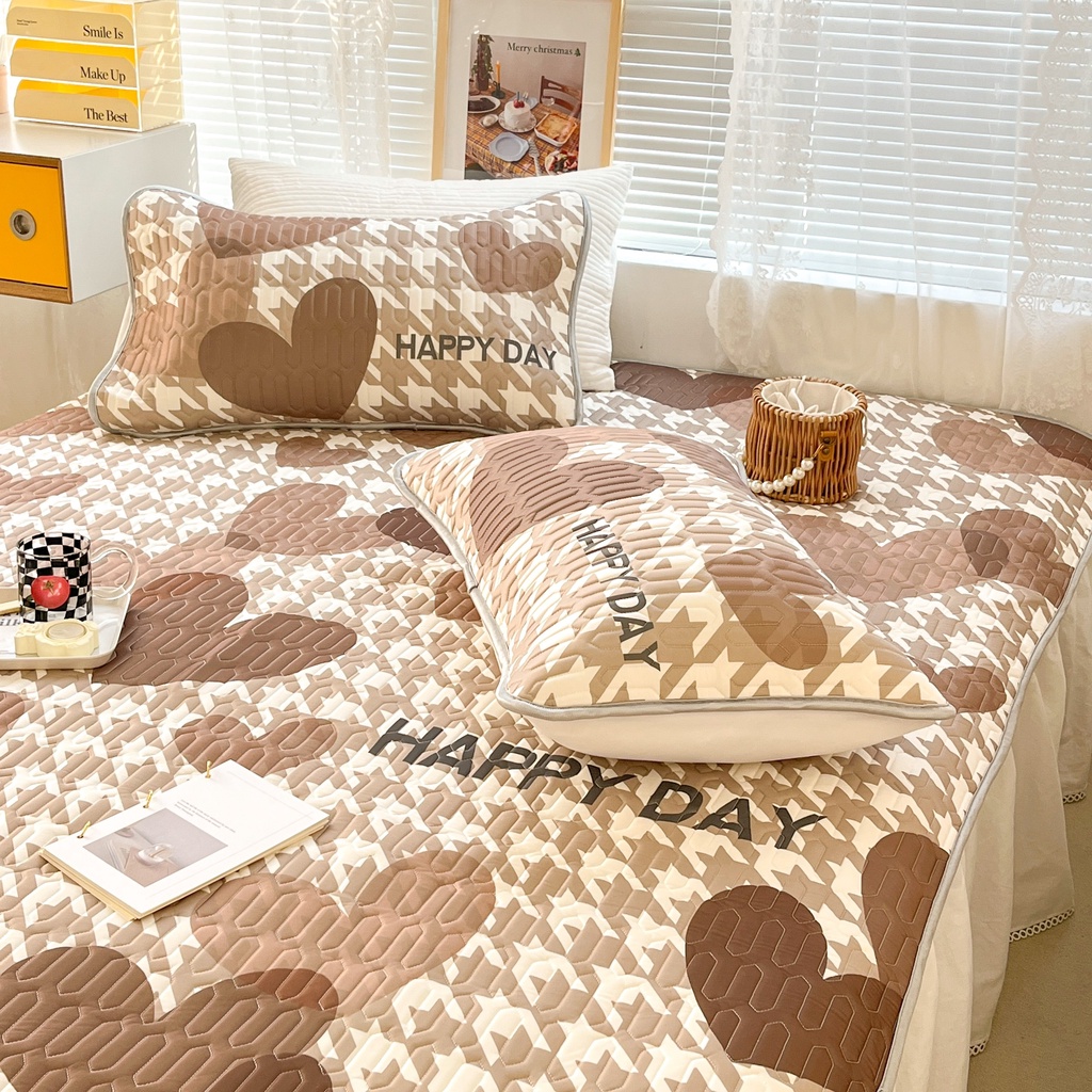 Chiếu điều hòa cao su non 9D M2T BEDDING Luxury vải lụa Tencel mềm mát - Mark Tim chéo