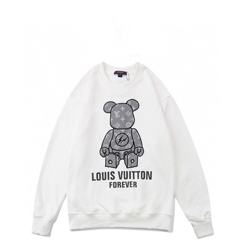 Áo Sweater Gấu Lv Cổ Tròn Hót Trend - Unisex Nam Nữ ( chất cotton mỏng )