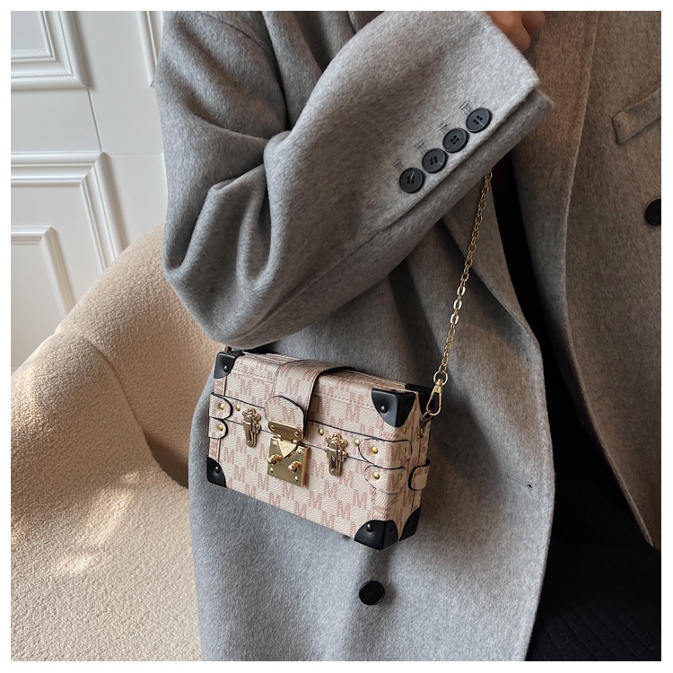 Túi đeo chéo JASMIN NOIR dây xích phong cách retro thời trang trẻ trung cho nữ