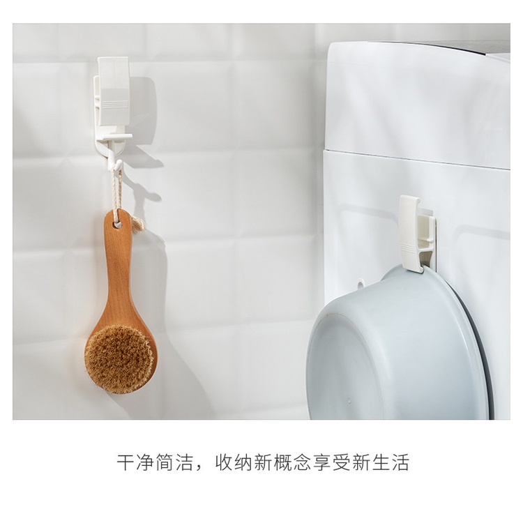 Móc dán treo chậu, bông tắm 002