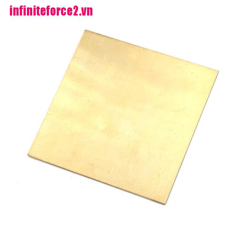 Tấm Đồng Dày 0.5mm / 0.8mm / 1mm / 2mm Kích Thước 100x100mm